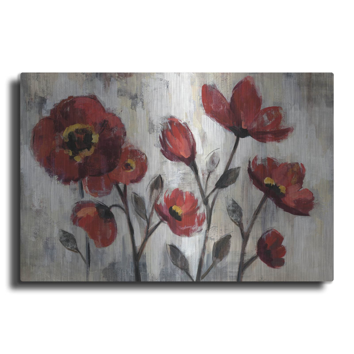 'Floral Simplicity' by Silvia Vassileva – Metal Wall Art