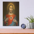 'Heart of Jesus Christ' by Luxe Metal Portfolio – Metal Wall Art, 12x16 room view