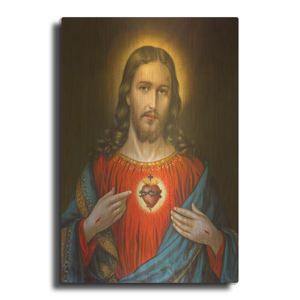 'Heart of Jesus Christ' by Luxe Metal Portfolio – Metal Wall Art