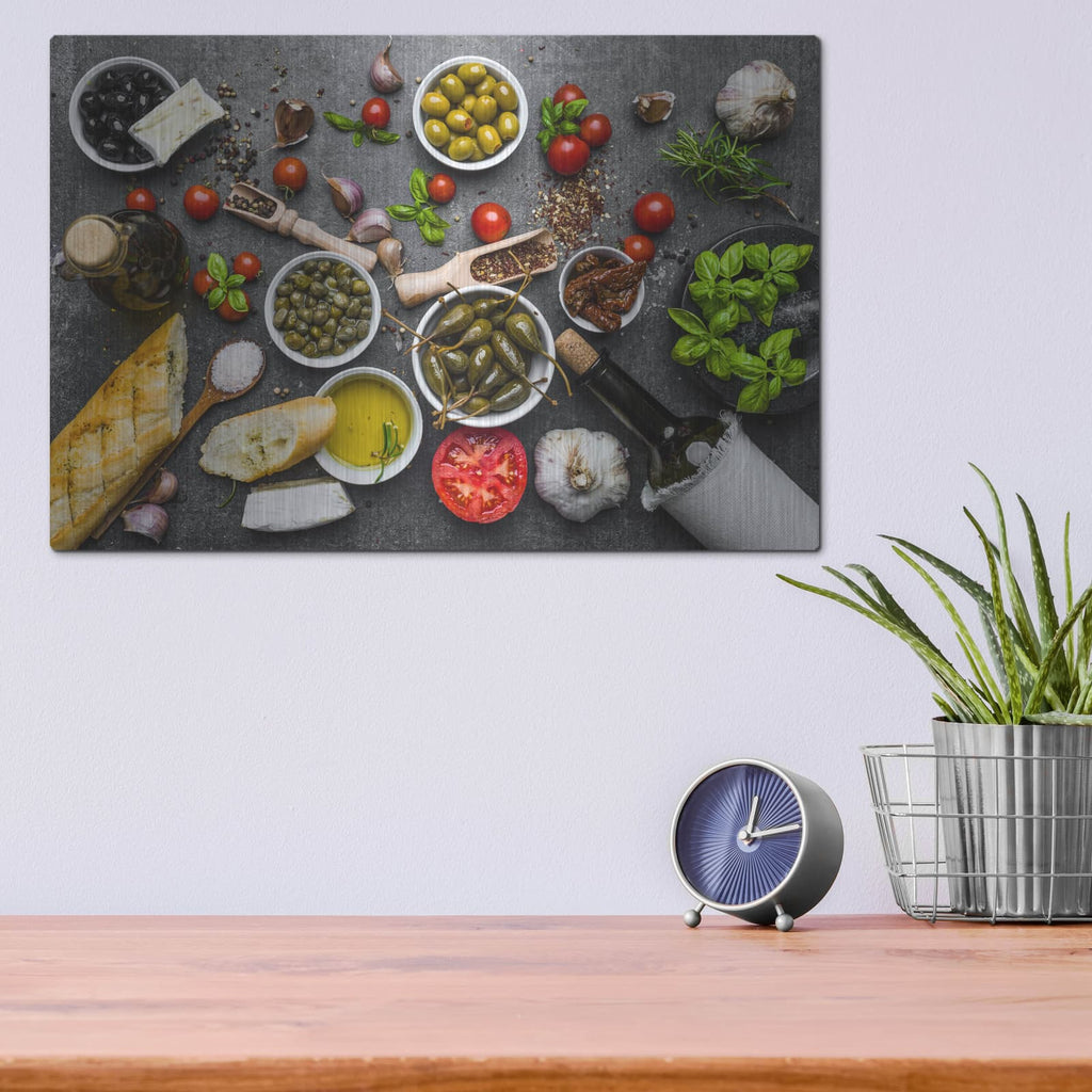 'Italian Kitchen' by Luxe Metal Portfolio – Metal Wall Art, 16x12 room view