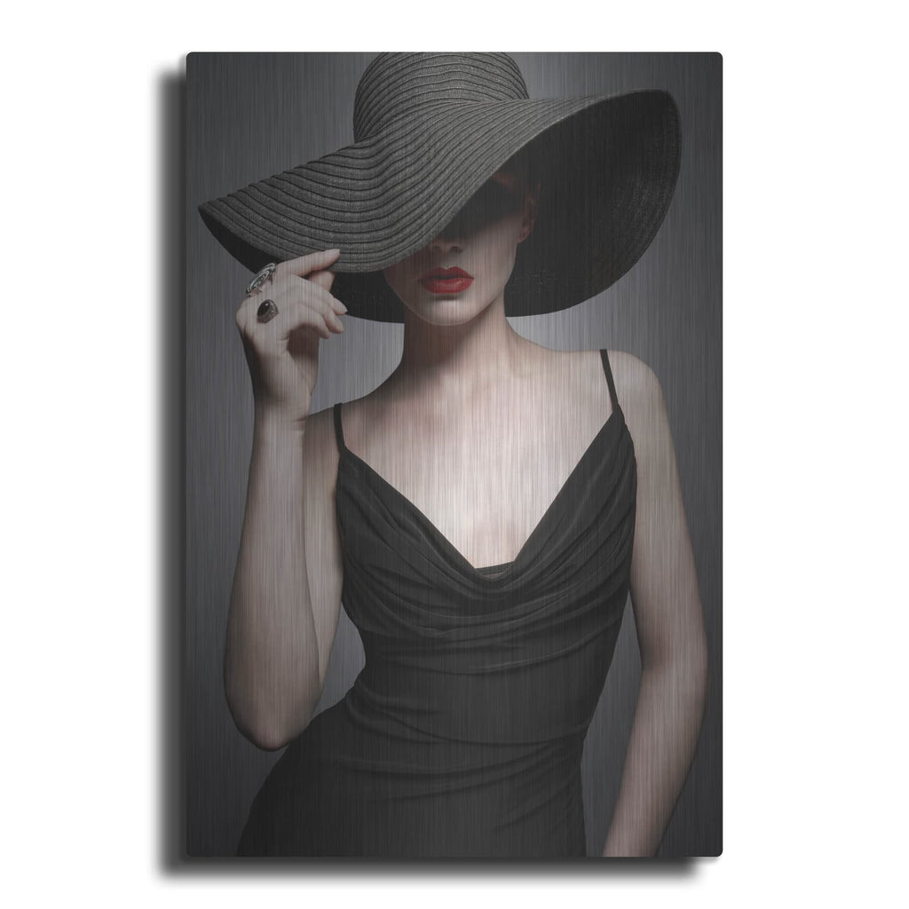 'Lady in Black 3' by Luxe Metal Portfolio – Metal Wall Art