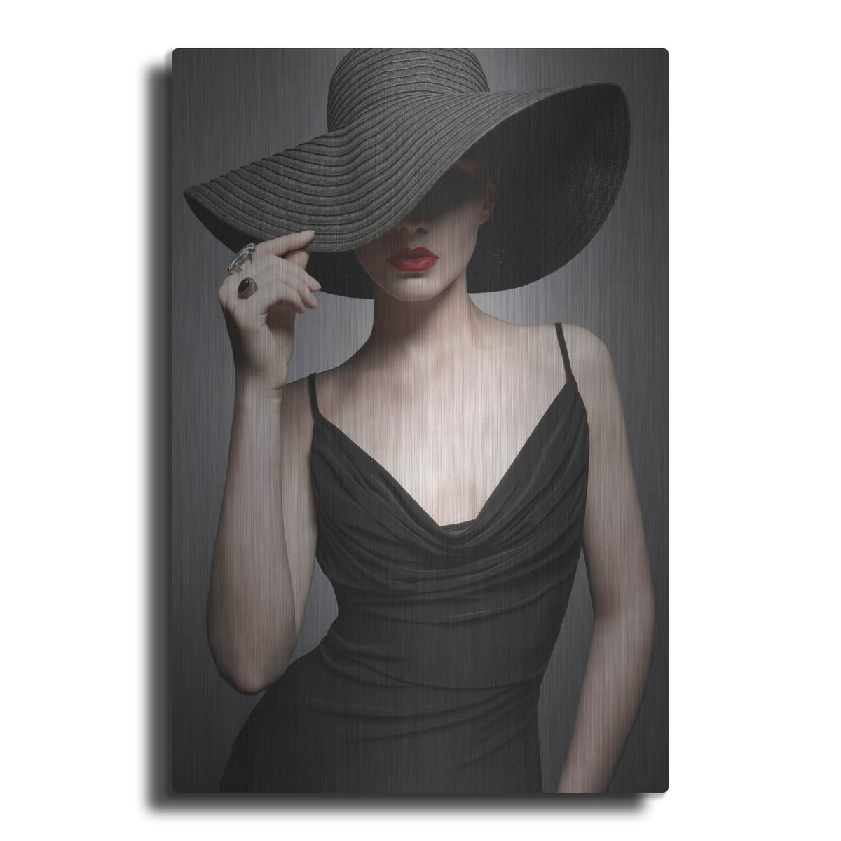 'Lady in Black 3' by Luxe Metal Portfolio – Metal Wall Art