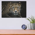 'Leopard on the Hunt' by Luxe Metal Portfolio – Metal Wall Art, 16x12 room view