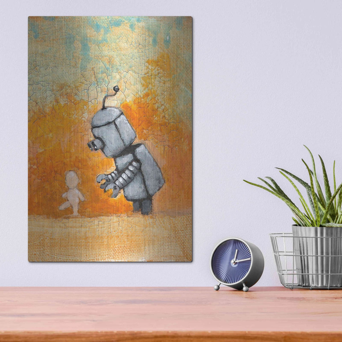 'Bot Baby' by Craig Snodgrass – Metal Wall Art, 12x16 room view