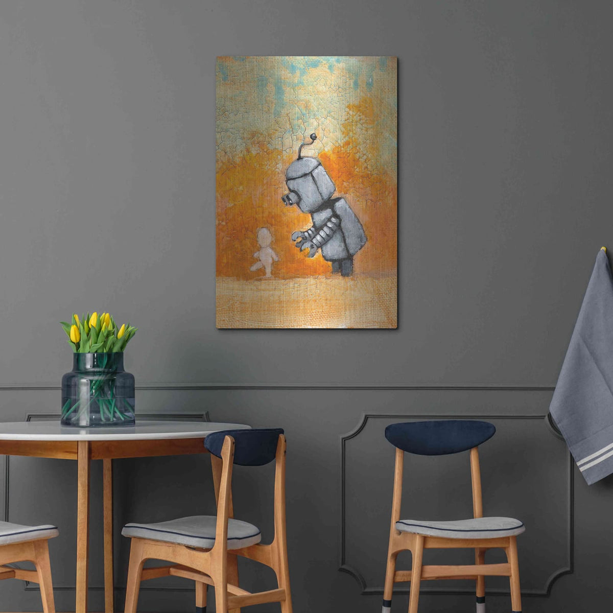 'Bot Baby' by Craig Snodgrass – Metal Wall Art, 24x36 room view