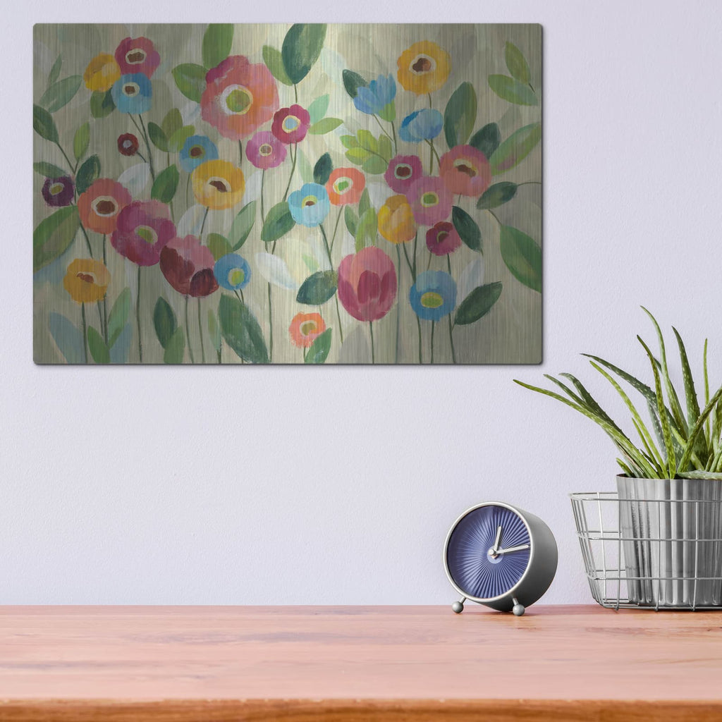 'Fairy Tale Flowers V' by Silvia Vassileva – Metal Wall Art, 16x12 room view