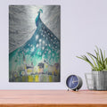 'Peacock's Shadow' by Luxe Metal Portfolio – Metal Wall Art, 12x16 room view