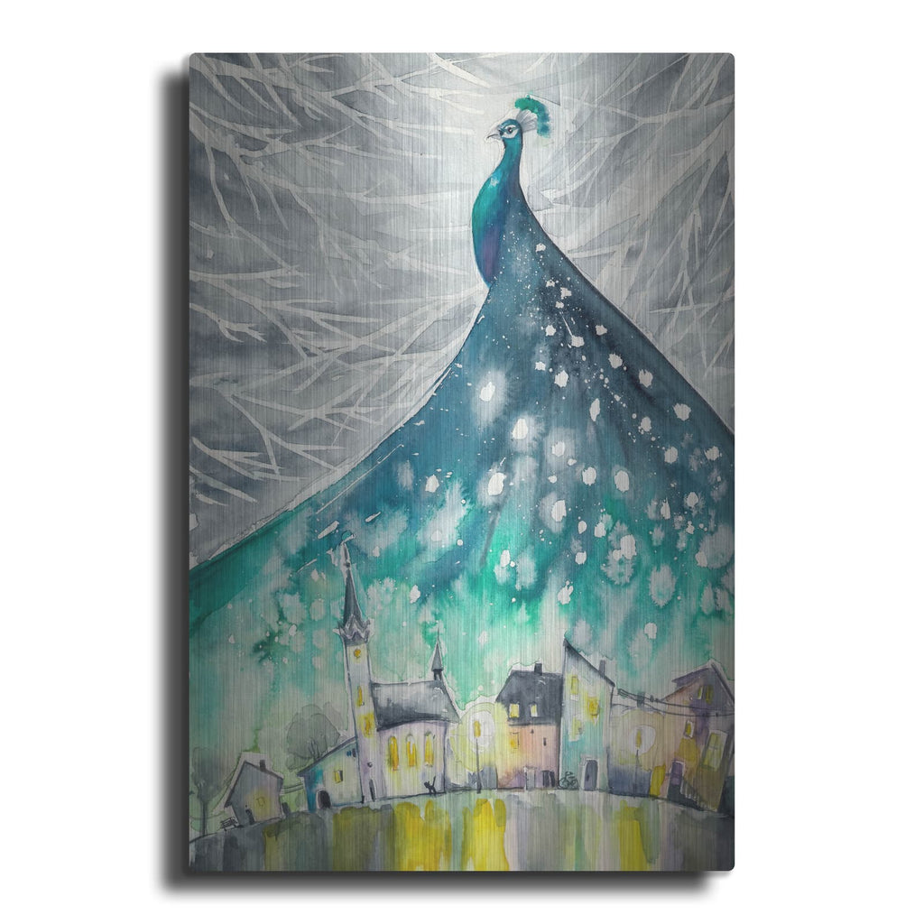 'Peacock's Shadow' by Luxe Metal Portfolio – Metal Wall Art