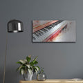 'Red Piano' by Luxe Metal Portfolio – Metal Wall Art, 24x12 room view