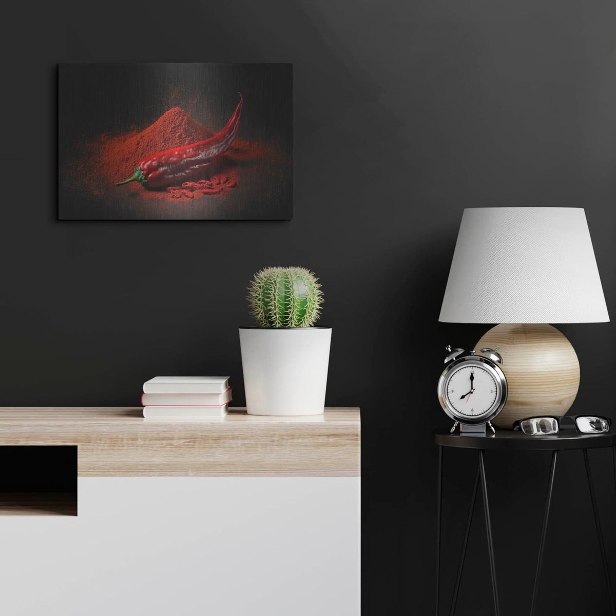 'So Spicy' by Luxe Metal Portfolio – Metal Wall Art, 24x16 room view