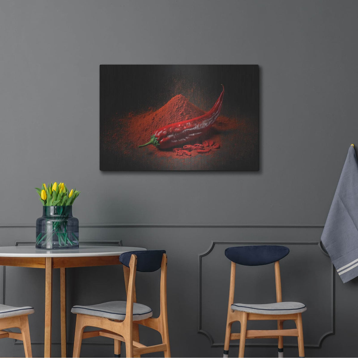 'So Spicy' by Luxe Metal Portfolio – Metal Wall Art, 36x24 room view