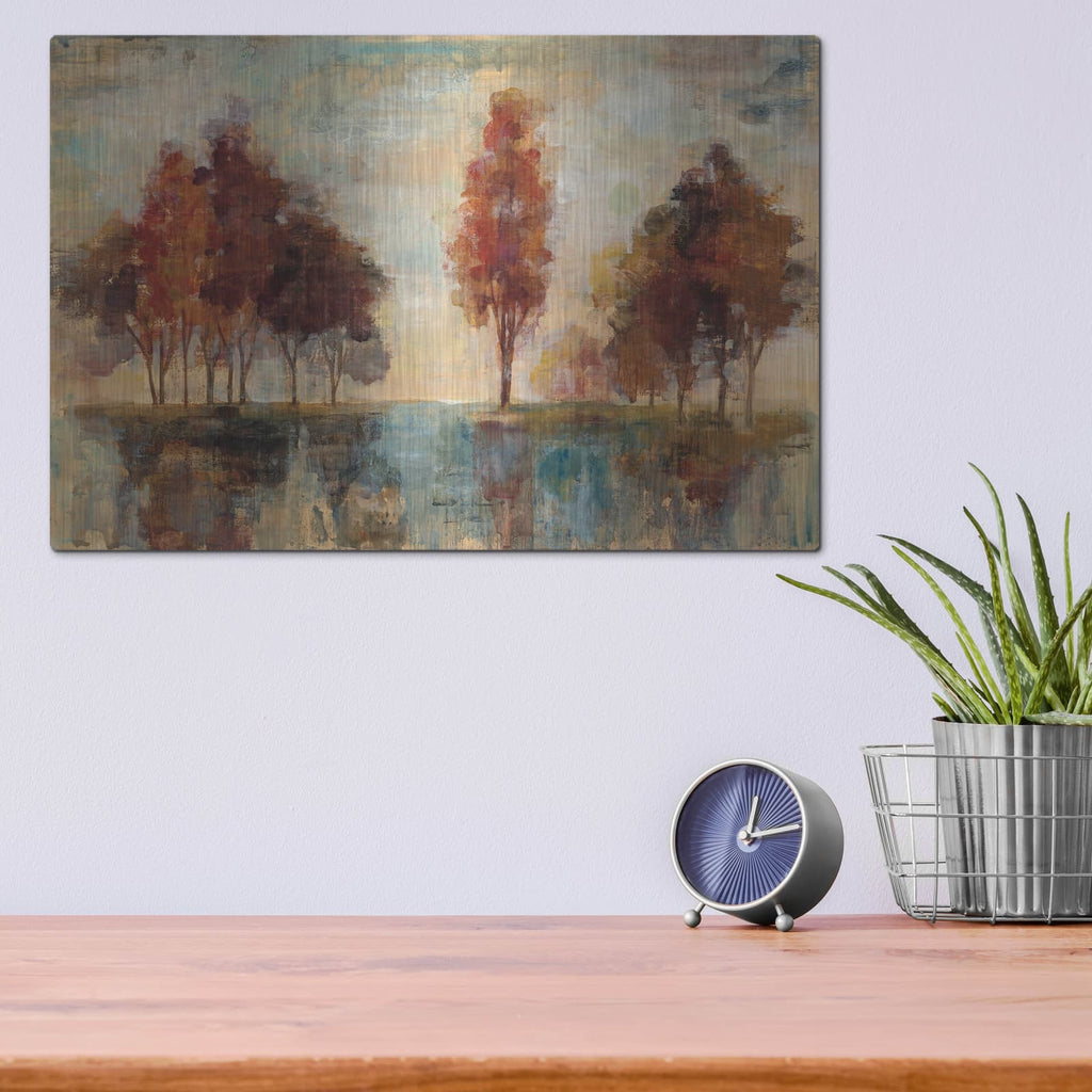 'Field and Forest' by Silvia Vassileva – Metal Wall Art, 16x12 room view