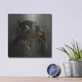 'The thinker' by Luxe Metal Portfolio – Metal Wall Art, 12x12 room view