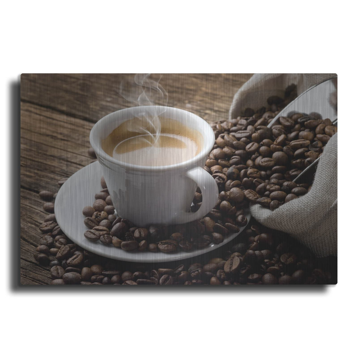 'Time for Coffee' by Luxe Metal Portfolio – Metal Wall Art