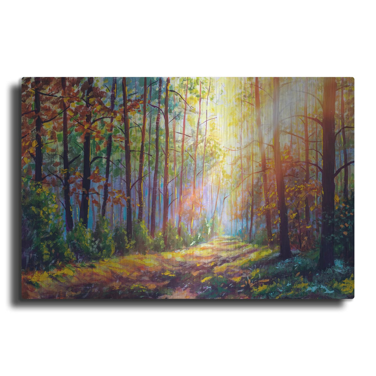 'watercolor forest' by Luxe Metal Portfolio – Metal Wall Art