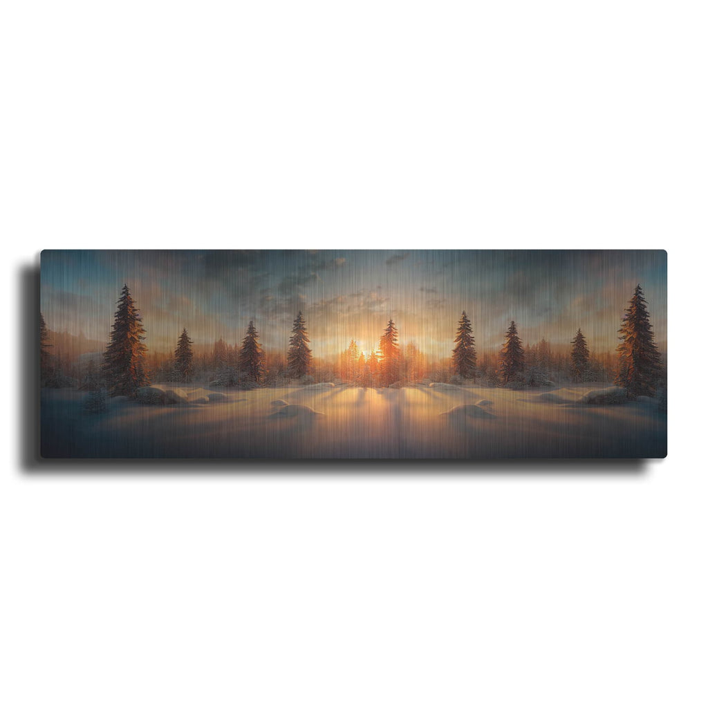'Wintery Forest' by Luxe Metal Portfolio – Metal Wall Art