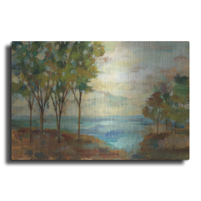 'View of the Lake' by Silvia Vassileva – Metal Wall Art