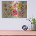 'Brushy Roses' by Silvia Vassileva – Metal Wall Art, 16x12 room view
