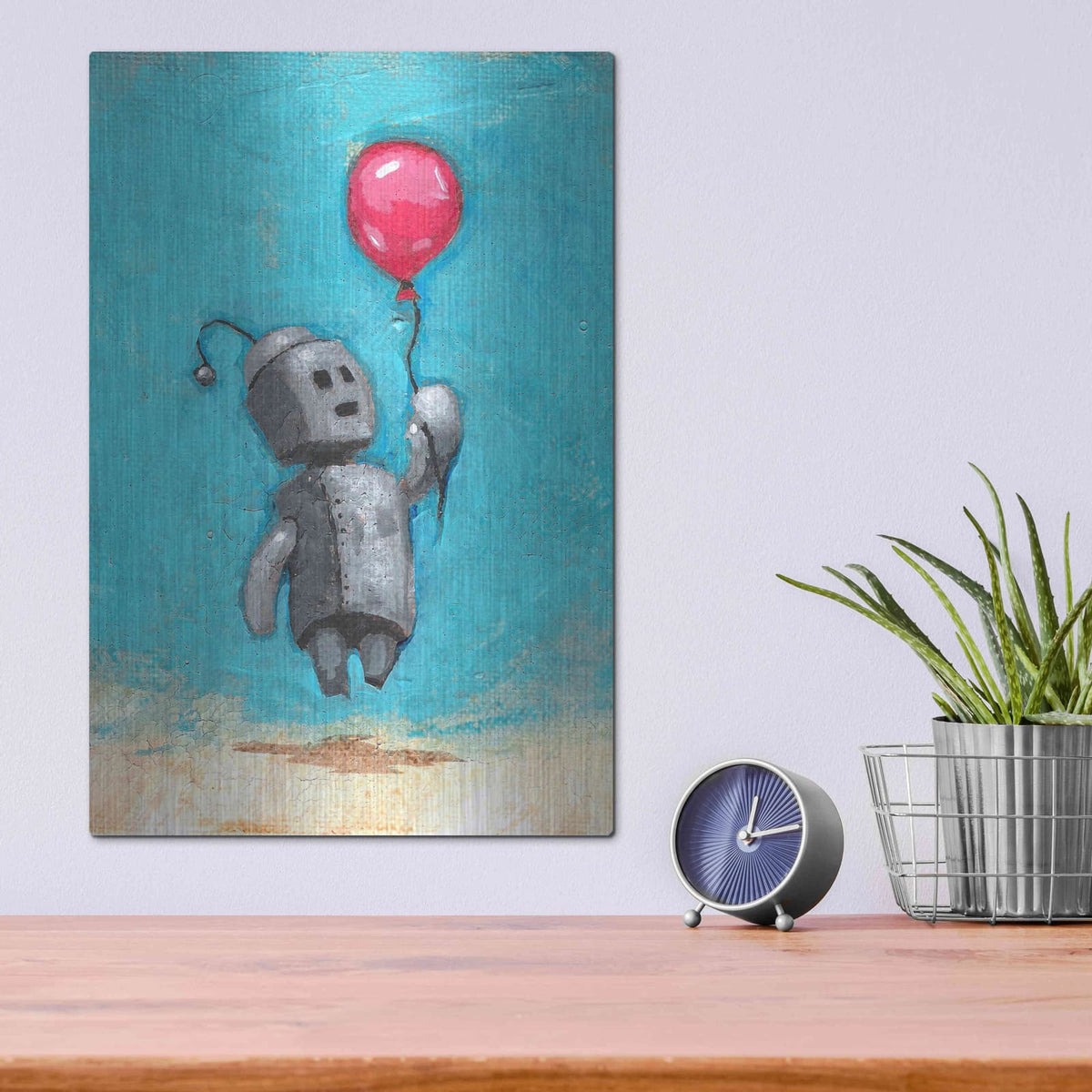 'Bot Balloon' by Craig Snodgrass – Metal Wall Art, 12x16 room view