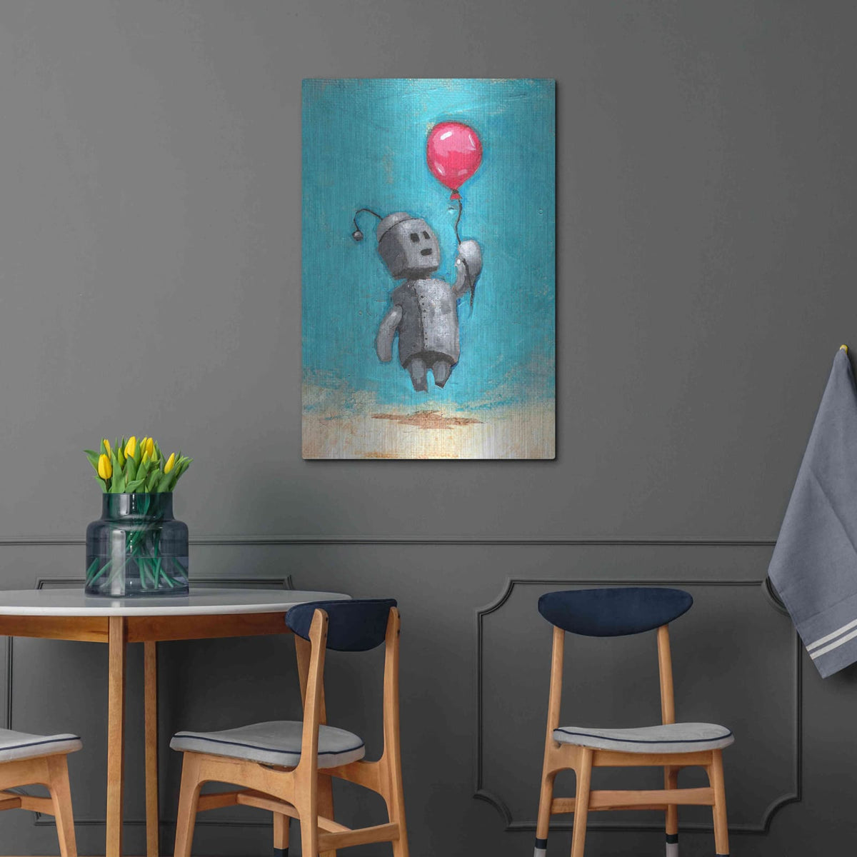 'Bot Balloon' by Craig Snodgrass – Metal Wall Art, 24x36 room view