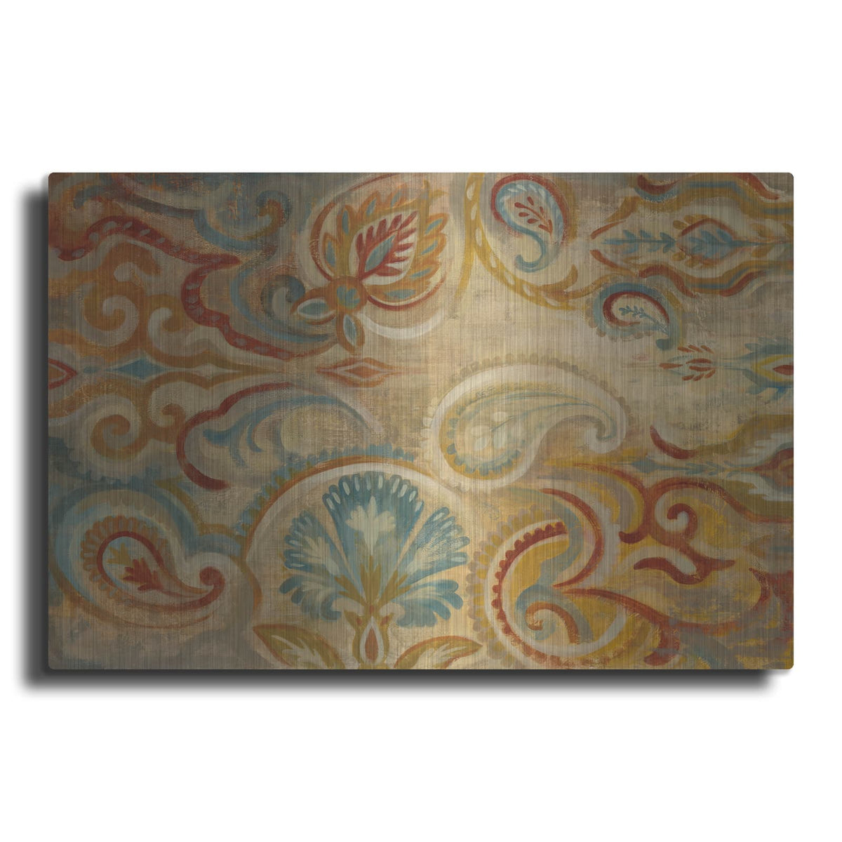 'Antique Paisley' by Silvia Vassileva – Metal Wall Art