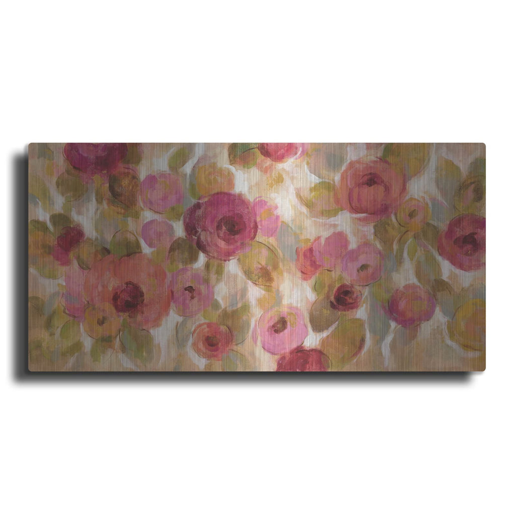 'Glorious Pink Floral I' by Silvia Vassileva – Metal Wall Art
