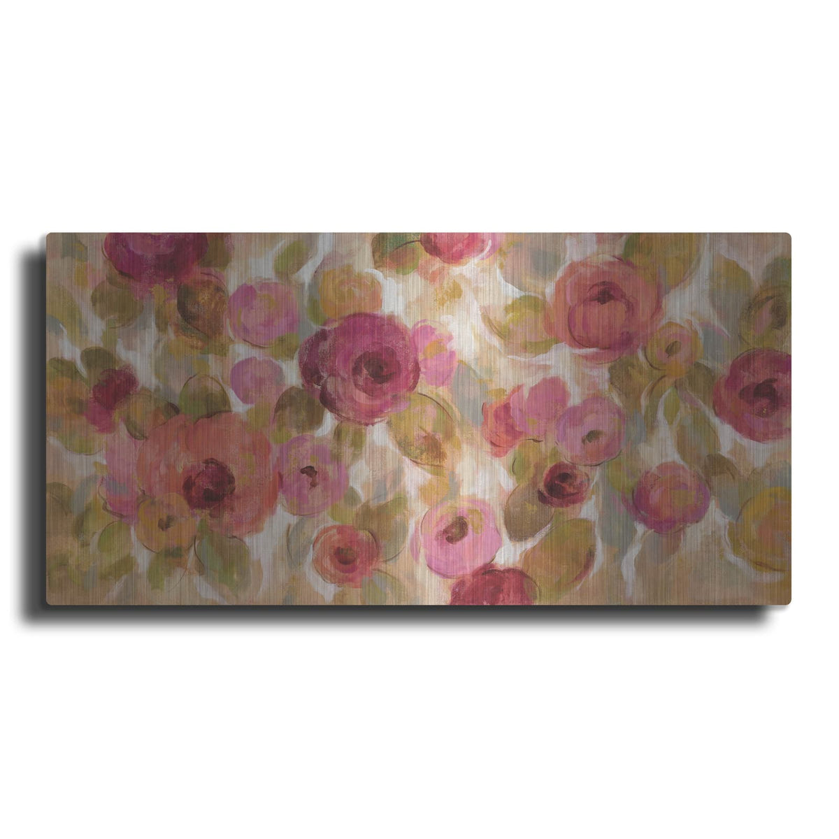 'Glorious Pink Floral I' by Silvia Vassileva – Metal Wall Art