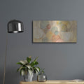 'Fresco Bubbles' by Silvia Vassileva – Metal Wall Art, 24x12 room view