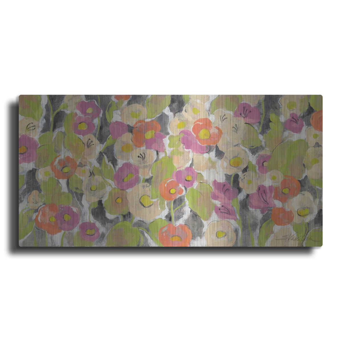 'Velvety Florals' by Silvia Vassileva – Metal Wall Art
