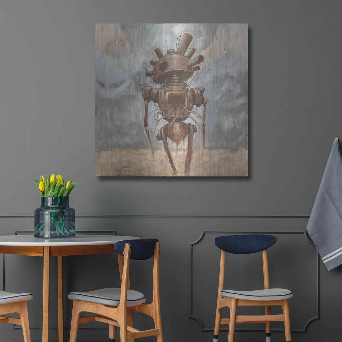 'Brought The War Home' by Craig Snodgrass – Metal Wall Art, 36x36 room view