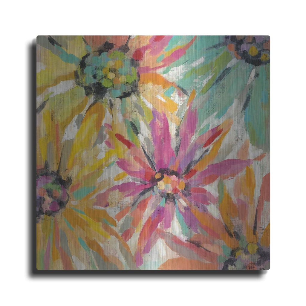 'Abstracted Petals II' by Silvia Vassileva – Metal Wall Art