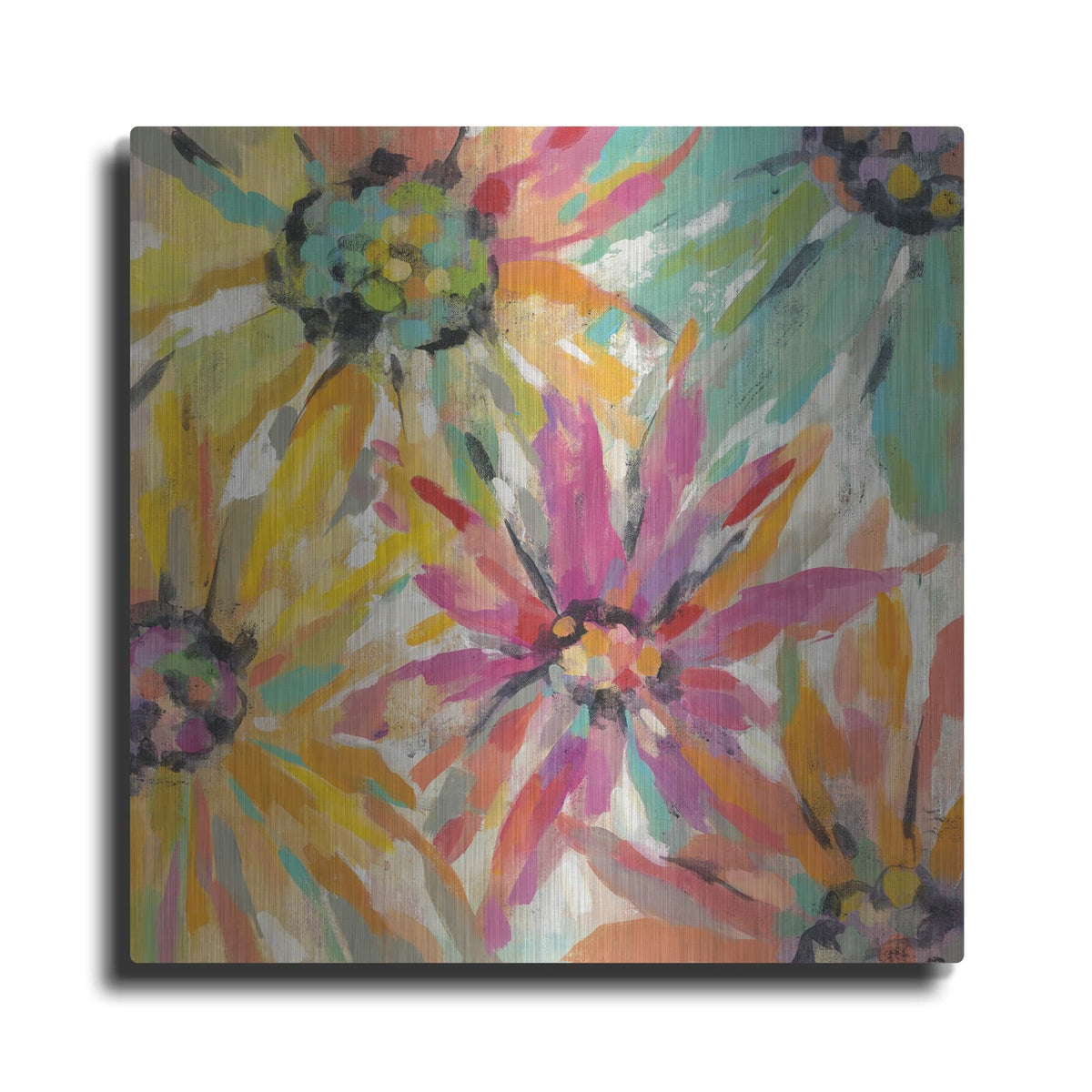 'Abstracted Petals II' by Silvia Vassileva – Metal Wall Art