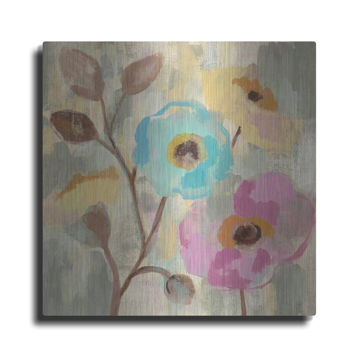 'Fog and Flowers III' by Silvia Vassileva – Metal Wall Art