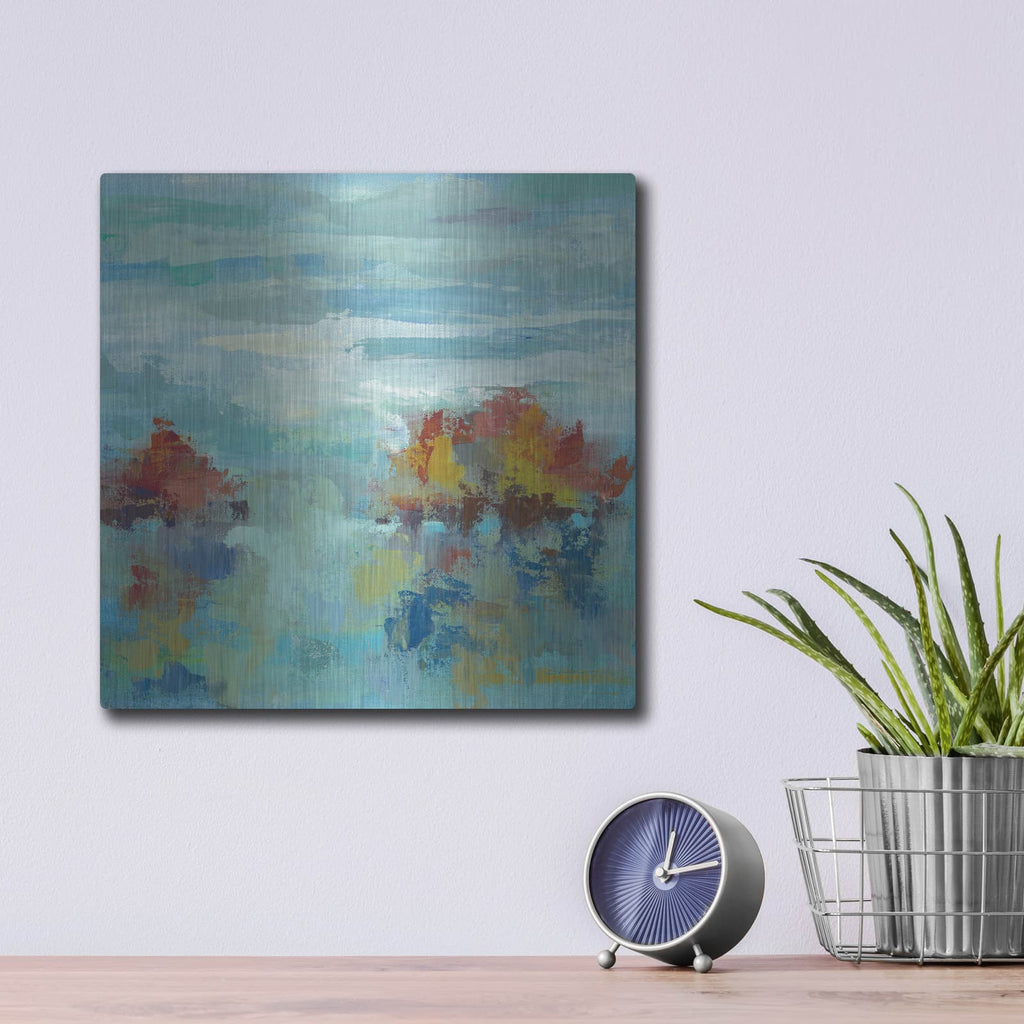 'Morning Mist II' by Silvia Vassileva – Metal Wall Art, 12x12 room view