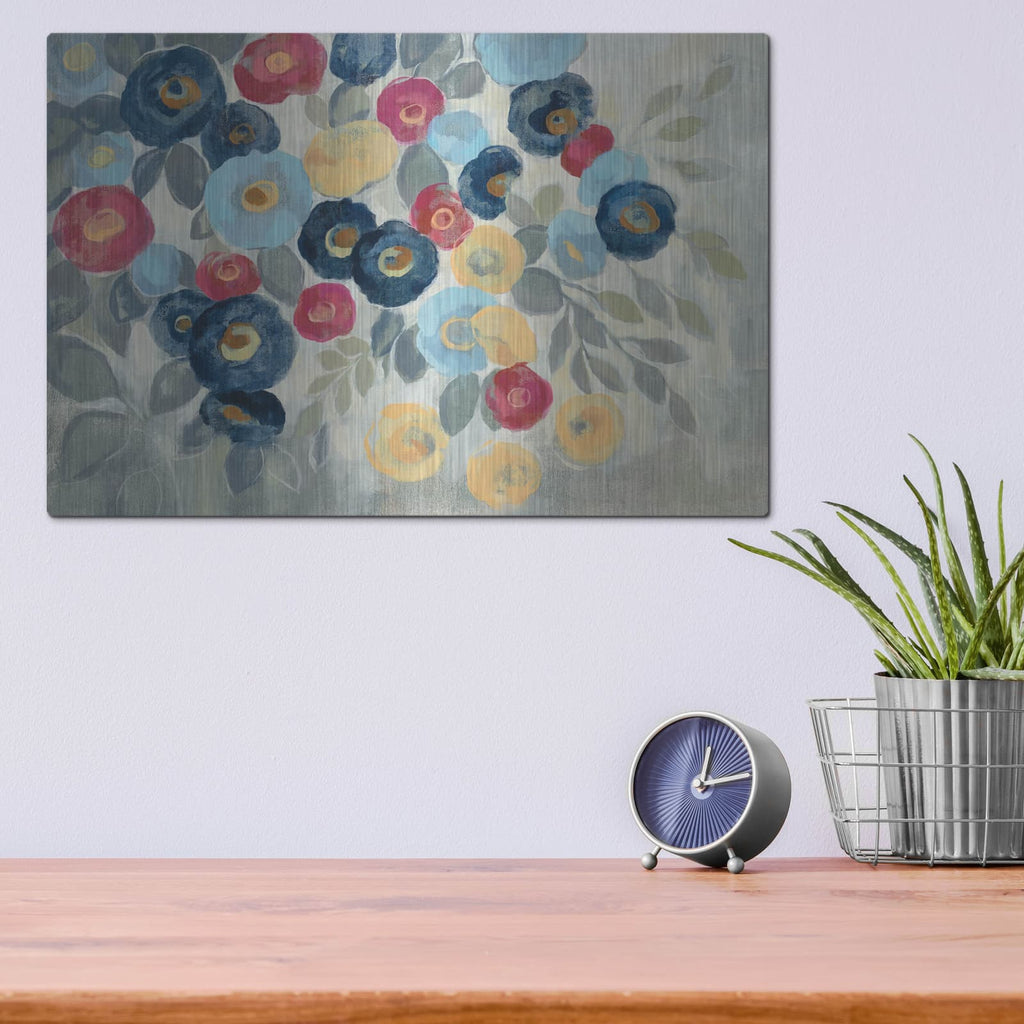 'Winter Flowers I' by Silvia Vassileva – Metal Wall Art, 16x12 room view