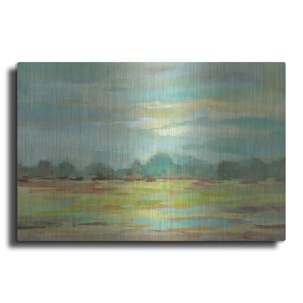 'Teal Forest' by Silvia Vassileva – Metal Wall Art