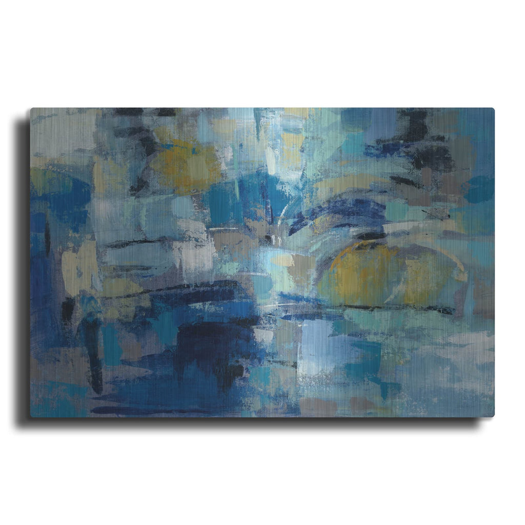 'Ultramarine Waves III' by Silvia Vassileva – Metal Wall Art