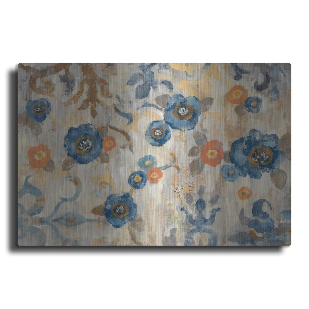 'Flowers and Fragments' by Silvia Vassileva – Metal Wall Art