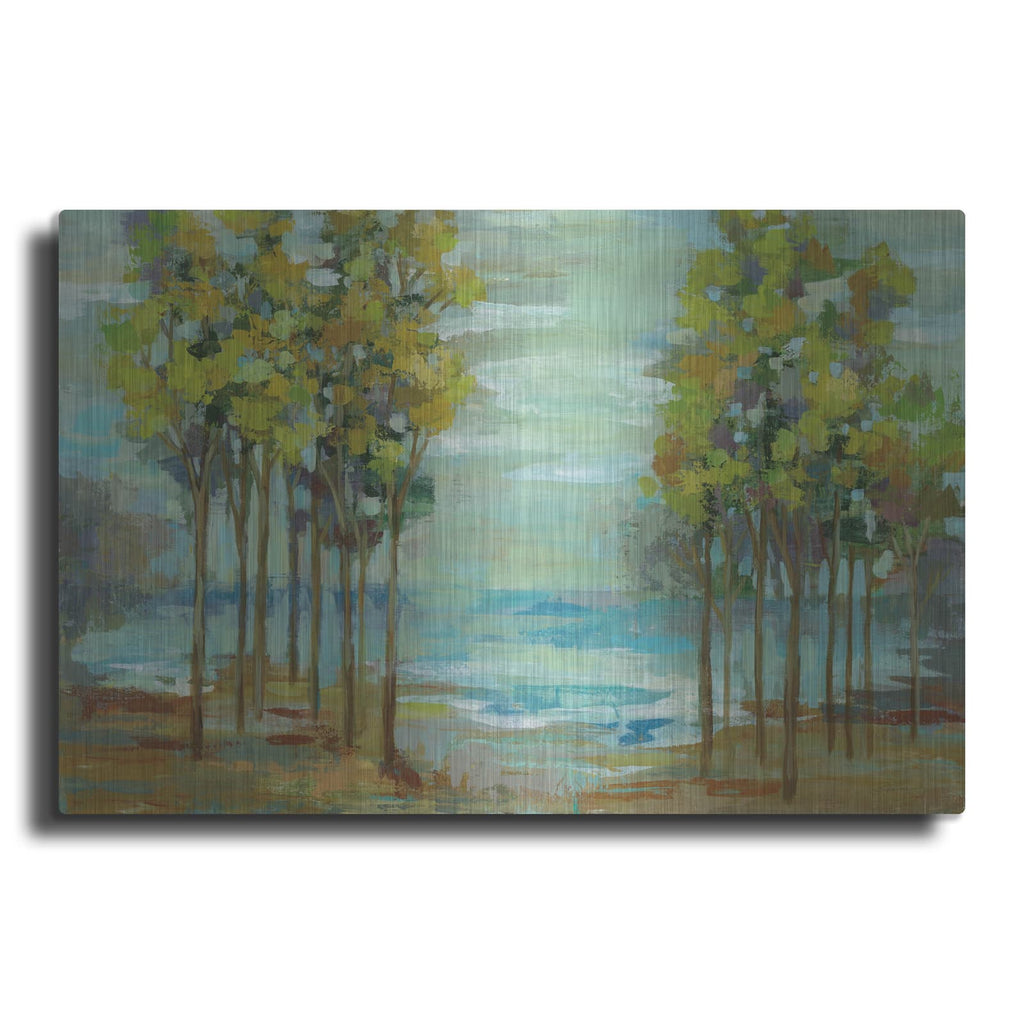 'Spring Trees' by Silvia Vassileva – Metal Wall Art