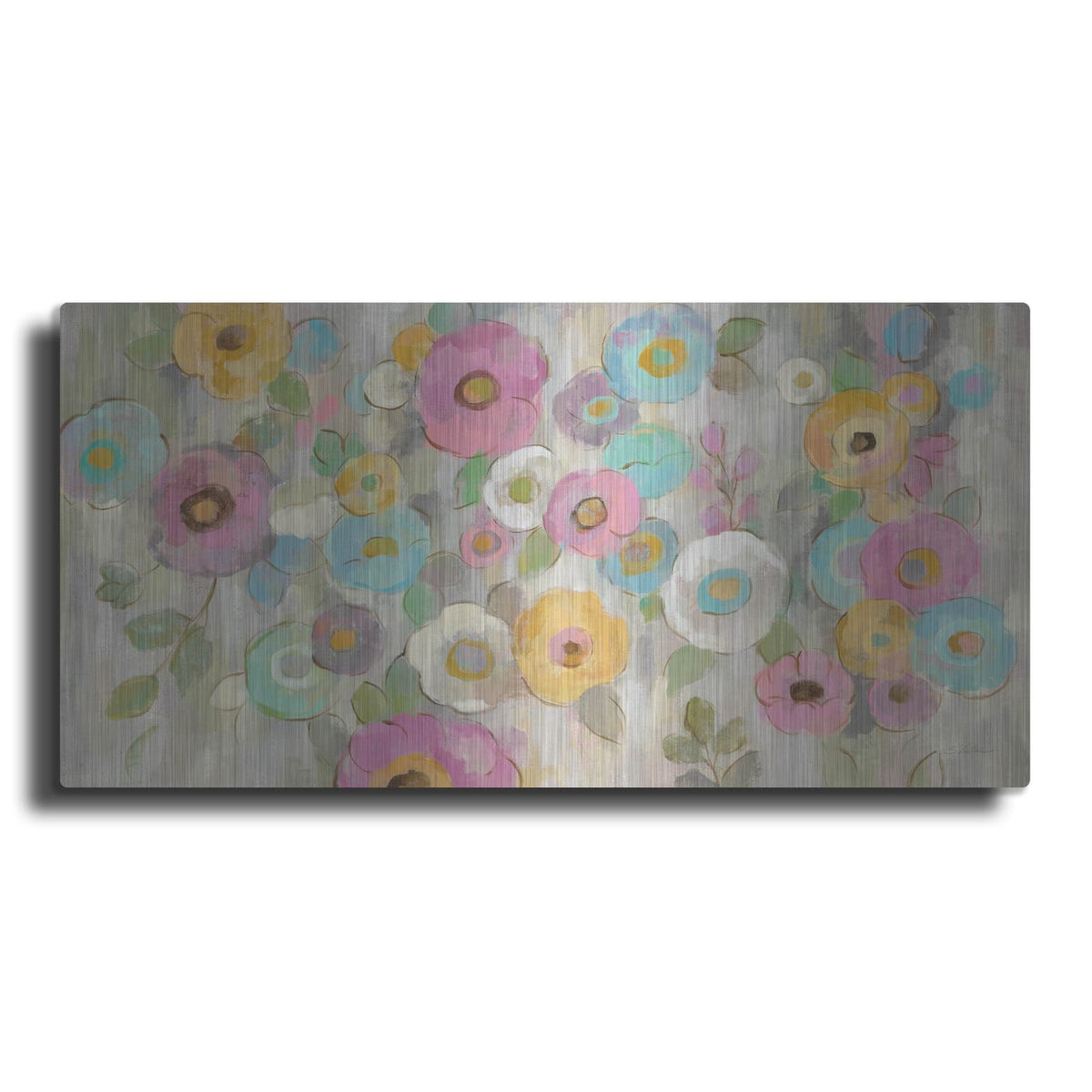 'Fog and Flowers I' by Silvia Vassileva – Metal Wall Art