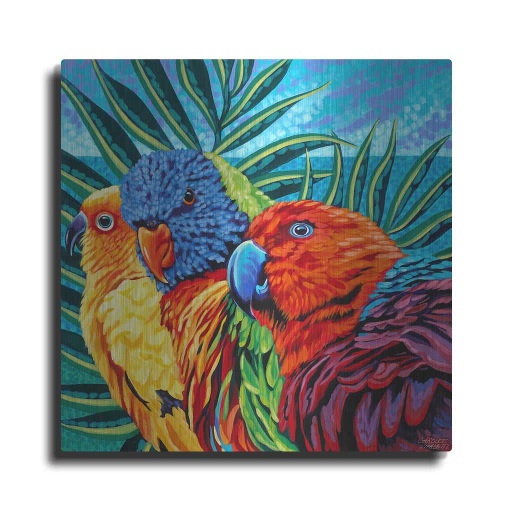 'Birds in Paradise I' by Carolee Vitaletti – Metal Wall Art