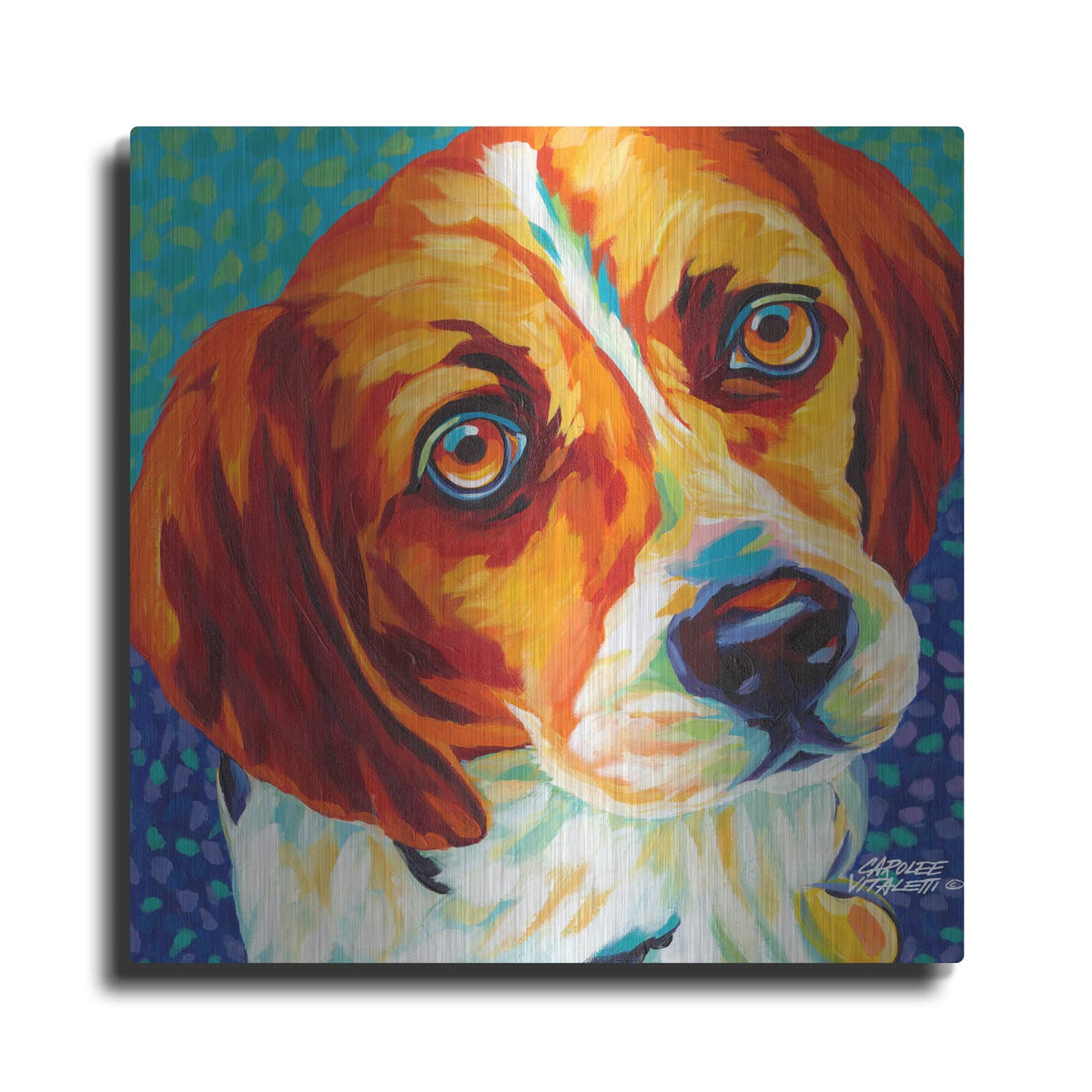 'Dogs in Color II' by Carolee Vitaletti – Metal Wall Art