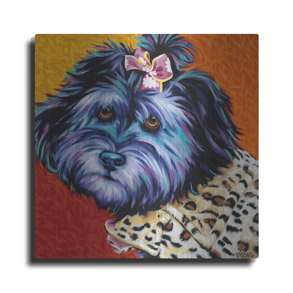 'Cute Pups III' by Carolee Vitaletti – Metal Wall Art