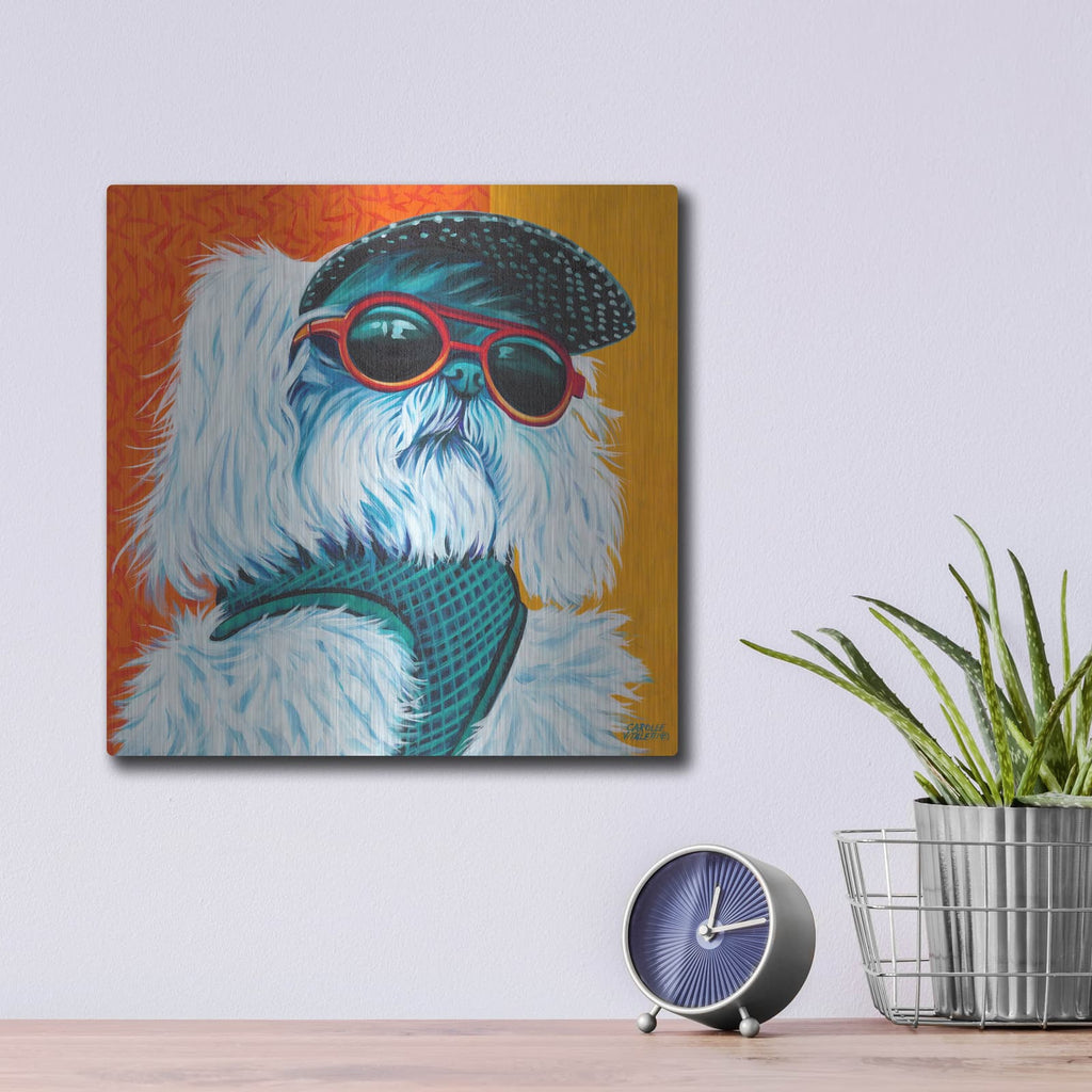 'Cute Pups IV' by Carolee Vitaletti – Metal Wall Art, 12x12 room view