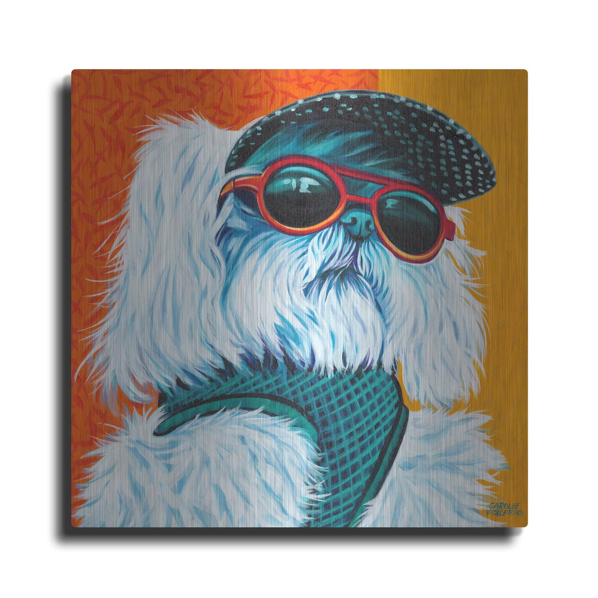 'Cute Pups IV' by Carolee Vitaletti – Metal Wall Art