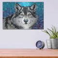 'Grey Wolf II' by Carolee Vitaletti – Metal Wall Art, 16x12 room view