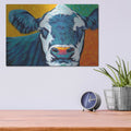 'Colorful Country Cows I' by Carolee Vitaletti – Metal Wall Art, 16x12 room view