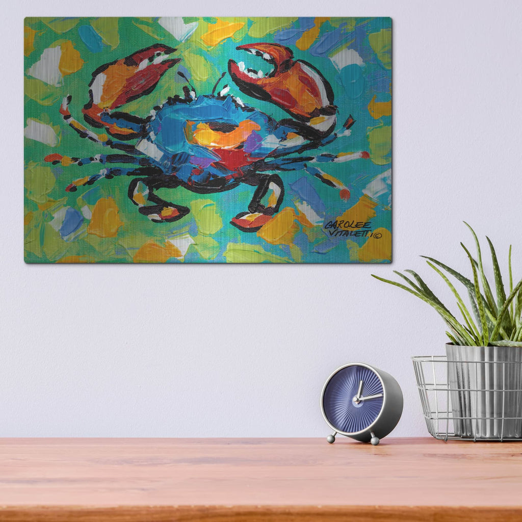 'Seaside Crab II' by Carolee Vitaletti – Metal Wall Art, 16x12 room view