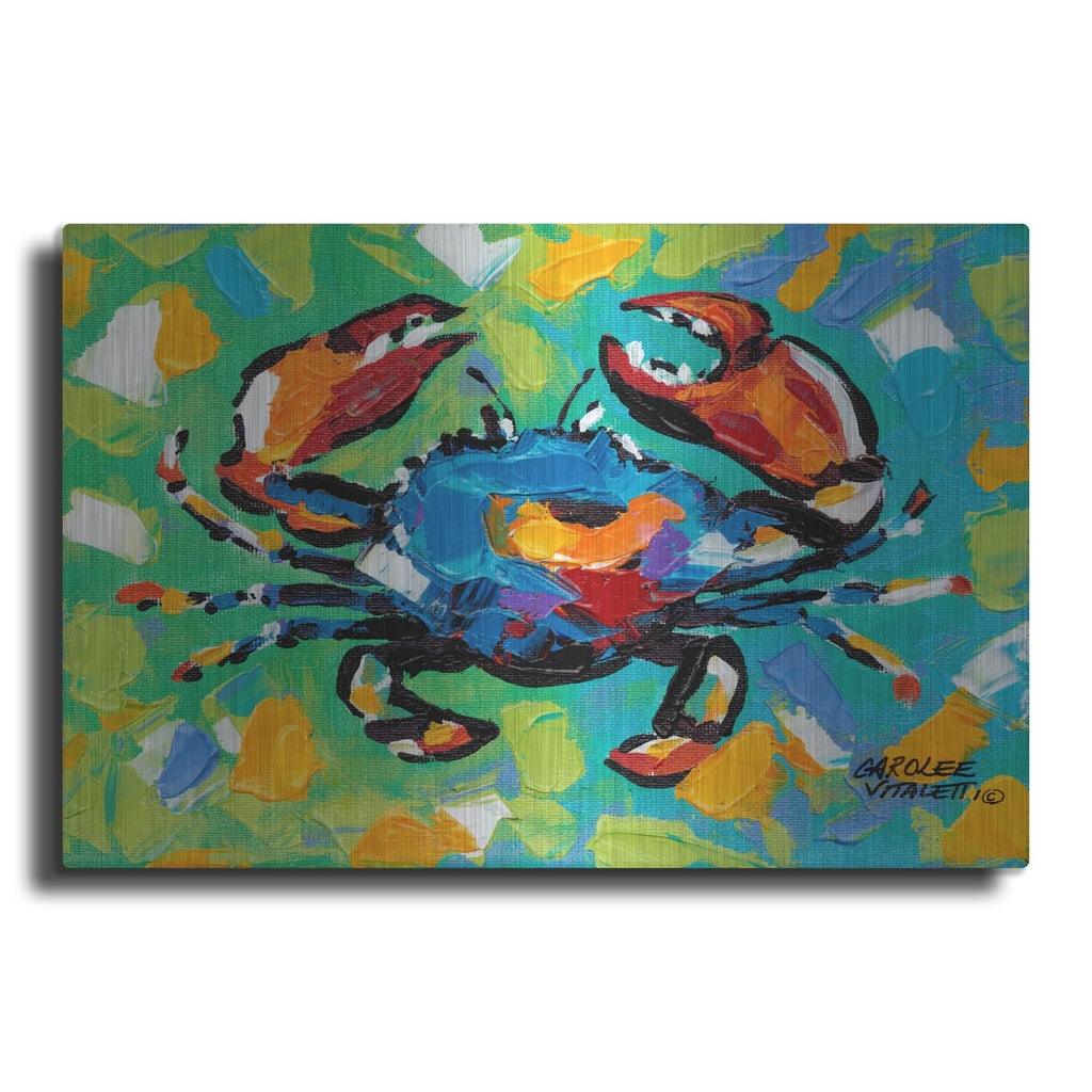 'Seaside Crab II' by Carolee Vitaletti – Metal Wall Art