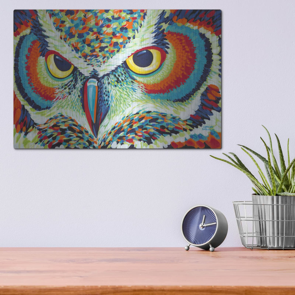'Bright Eyes' by Carolee Vitaletti – Metal Wall Art, 16x12 room view